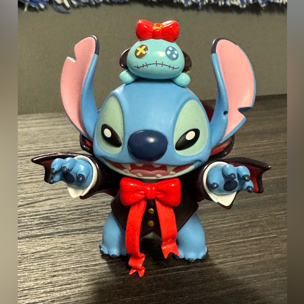Disney Stitch Vampire Figure w/ Scrump – Collectible Figurine